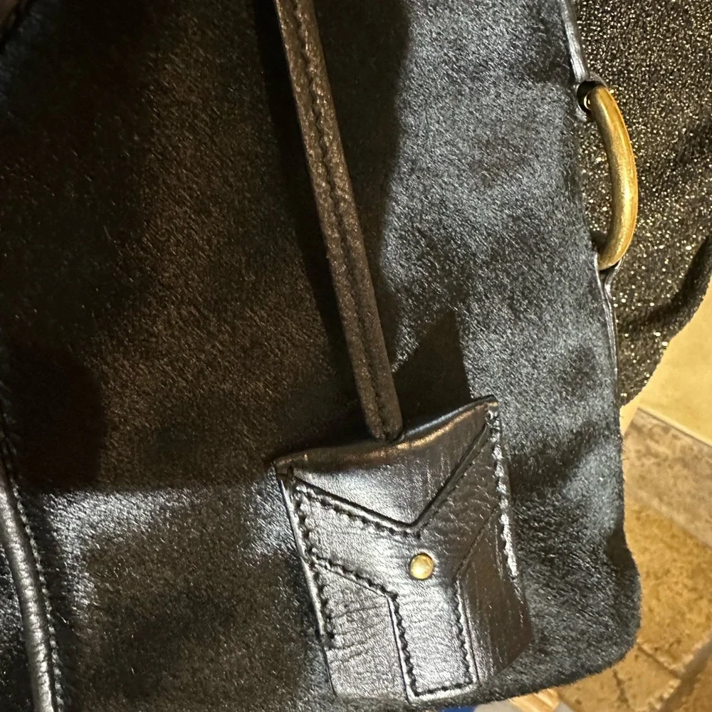 Gorgeous Yves Saint Laurent Black Pony Hair Large Muse Bag - Picture 4 of 16